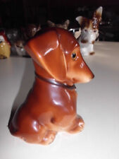 Rauchverzehrer Goebel Dackel, Hund - 14 cm hoch - mit Hummelzeichen - Vintage