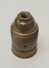 E 27 Messingfassung, Metallfassung, Lampenfassung, antik Vorkriegszeit