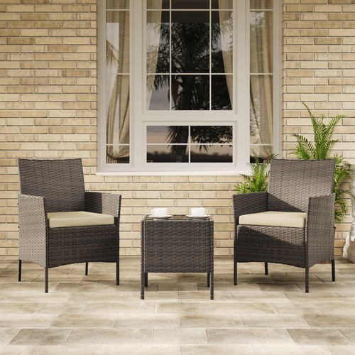 Teilig set polyrattan - 3-teilig,