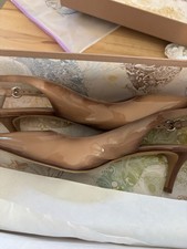 Highheels, Sandalen, Pumps, 38,5, Eva Turner, nude powder lack vernis NEU!