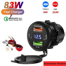 12V QC 3.0 PD USB Auto KFZ