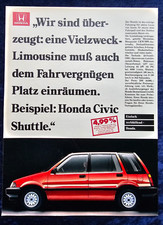 Honda Civic Shuttle, originale Werbung aus 1984