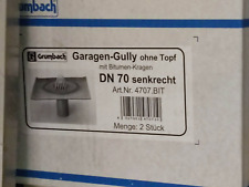 Flachdachablauf Kragen-Gully senkrecht DN 50 Garagen-Gully ohne Topf mit Bitumen