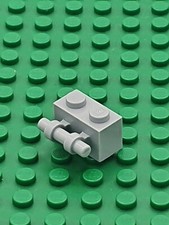 LEGO® 10x Stein Halter Griff Stange Clip 1x2 Brick - 30236 - Hellgrau Bluish