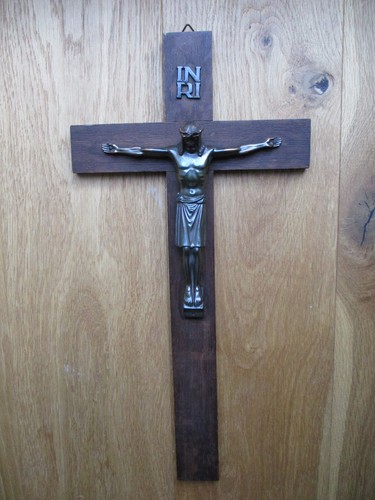 Altes kruzifix holz - kruzifix, wandkreuz