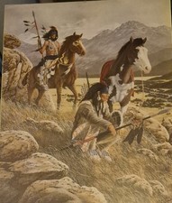 Indianerbild Im Glasrahmen, 50