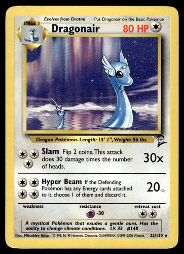 Dragonair 130 rare base set - dragonair, 22/130