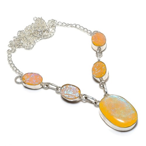 Orange triplett opal edelstein - triplett,