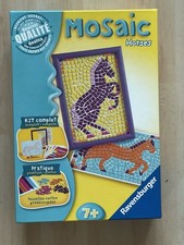 Ravensburger Mosaic Horses, 2 Mosaik Bilder Pferde + Rahmen, basteln