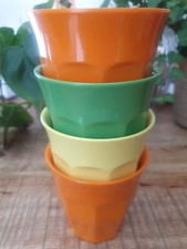 Rice Dänemark Becher 4 STÜCK mittlere 9 cm gelb,orange,grün