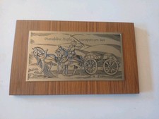 DDR Wandbild " Mansfelder Kupfertransport um 1600 " 28,1 x 17,1 cm