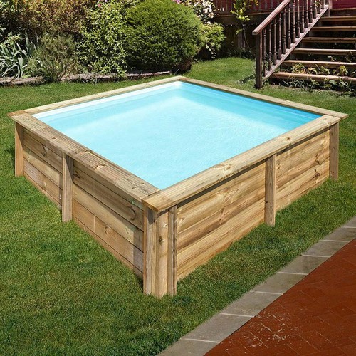 Massivholz pool 225x225x68 - 225x225x68, cm