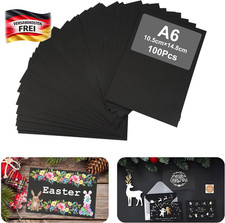 Schwarz Tonpapier A6