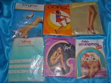 Vintage Retro Nylons Strumpfhosen Paket Feinstrumpfhosen Gr 40-44  Konvolut OVP