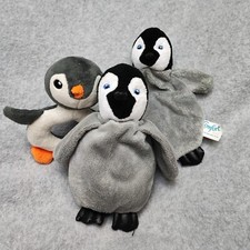 Baby Spielzeug, 3-tlg Set. Pinguin Schmusetuch, Plüschtier, Baby Greifling