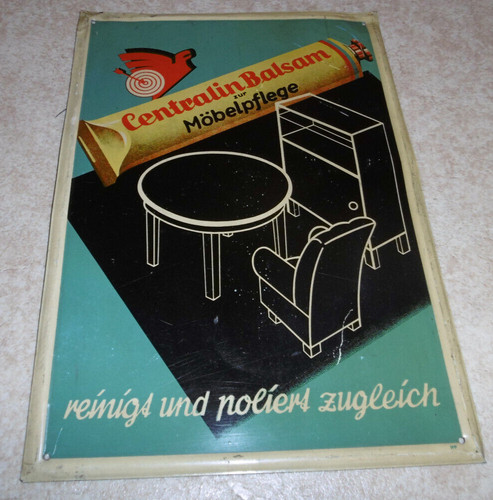 Altes blechschild - altes,