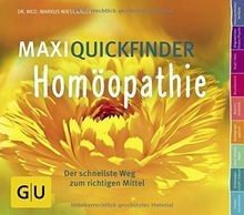 MaxiQuickfinder Homöopathie: Der schnellste Weg zum rich... | Buch | Zustand gut