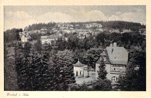 Oberhof panorama blick auf - oberhof,