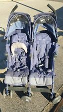MCLAREN Twin Buggy Techno Geschwisterbuggy/Doppelbuggy Blau