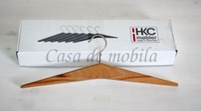 Design Kleiderbügel Set 6 Holzbügel Flur Garderoben Bügel Kernbuche massiv Holz