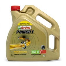 (14,49€/1l) Castrol Power 1 4T Motor Öl 4l Kanister 10 W 40 für Rieju 50 Dinli