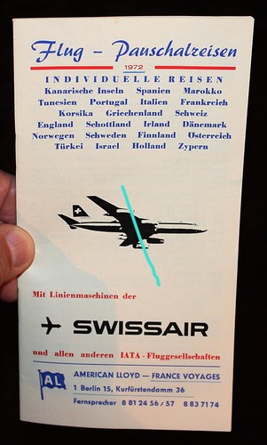Reise prospekt flug - prospekt, "