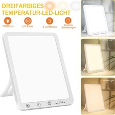 10000 LUX Tageslichtlampe LED Lichttherapie SAD UV free Dimmbar Timer tageslicht