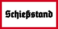 Retro blechschild schiessstand - retro,