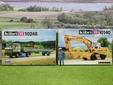 Kibri 10140 10248 H0 Bausatz 2 Stk Liebherr Bagger 922 + LKW DAF  (VH) C1060