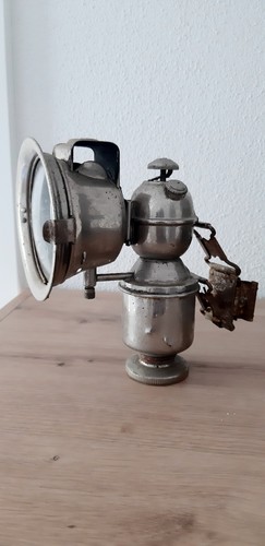 Antike karbid fahrradlampe - fahrradlampe, der