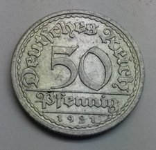 Deutschland 50 Pfennig, 1921