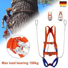 Profi Sicherheitsgurt Klettergurt Kletterausrüstung Baumpflege inkl. Seil DHL
