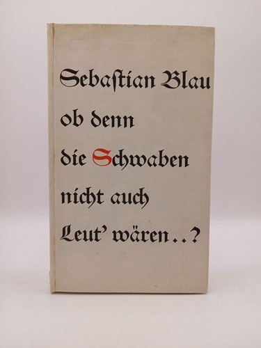 Denn die schwaben nicht - ob,