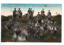Litho Ak Bautzen 3 Husaren Regiment Nr 20 im bergigem Gelände 1913