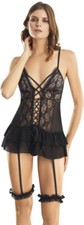 Sexy Babydoll Dessous Set –