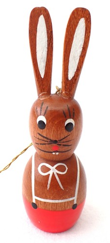 Vintage ddr holz osterhase - holz,