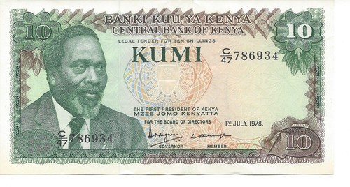 Geldschein banknote kenia - geldschein,