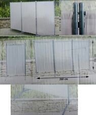 Raumteiler Trennwand Paravent 3tlg Umkleide Sichtschutz spanische Wand Metall