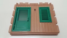 Playmobil Safari Haus 3433 Ngorongoro Wand mit Fenster und Tür  Ersatzteil