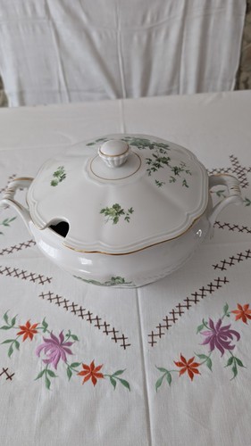 Suppenterine mit grünen