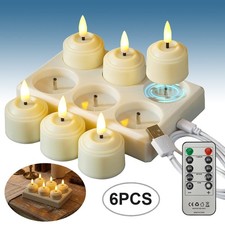 LED Teelichter 6 Stück mit