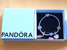 Pandora Herz-Armband mit 5 x Charms alles aus ALE 925er Silber