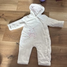Winter Overall Weiß Maus 68 Baby Club C&A
