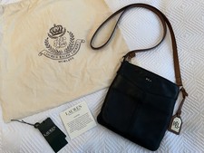 Ralph Lauren Ledertasche Umhängetasche mit Staubbeutel Zertifikat unisex