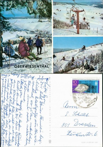 Ansichtskarte oberwiesenthal - ansichtskarte,
