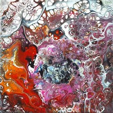 ORIGINAL Acrylbild Fluid