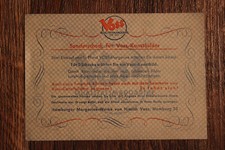 voss sonderscheck für kunstbilder - 1920er 1930er jahre coupon scheck sammelbild