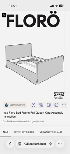 Ikea florö bettgestellrahmen - ikea,