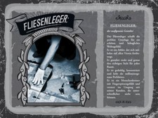 Blechschild 30x40 Fliesenleger maßgenauer Gestalter  Wand Deko Cafe Sammler Gesc