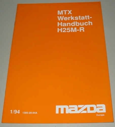 Werkstatthandbuch mazda mtx - werkstatthandbuch,